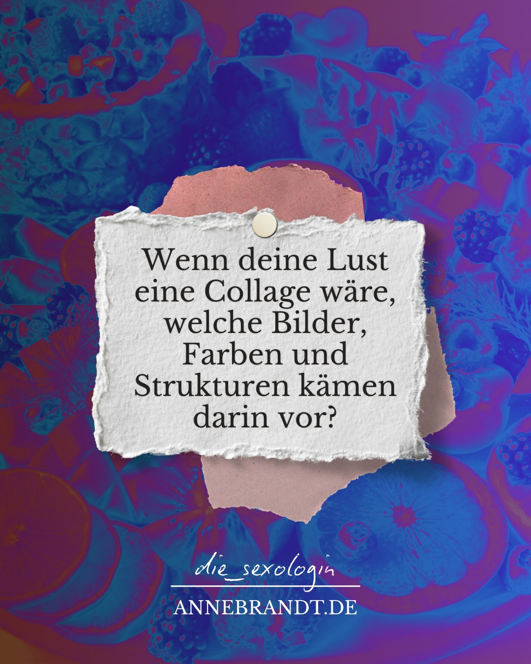 .
Beherzt gefragt.
Lustvoll gefragt.
Mutig gefragt.
◇◇◇ Pin-Up-Frage ◇◇◇
Die Fragen hier können kitzeln, irritieren und tiefer tauchen lassen.
.
#pinupfrage #sexologie #reflexionen #impulsfragen #lifecoaching #annebrandt #die_sexologin #zweisamkeit #kommunikationstools #lustvollgefragt